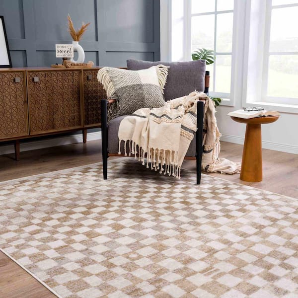 Artistic Weavers Stanley Tan/Cream 9 ft. x 12 ft. Indoor Area Rug