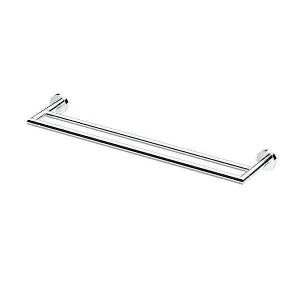 Gatco Glam, 24 in. Double Towel Bar in Chrome