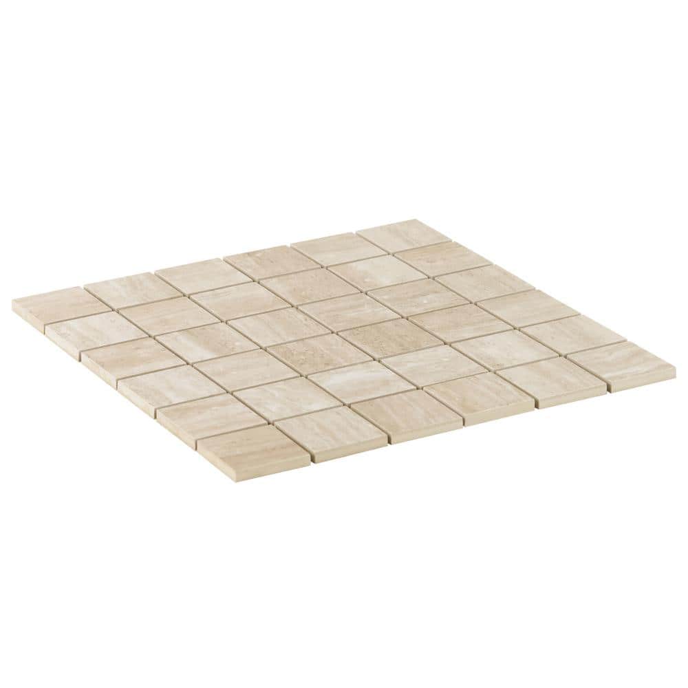 Atlanta Beige Rectified Porcelain Mosaic Sheet Tile
