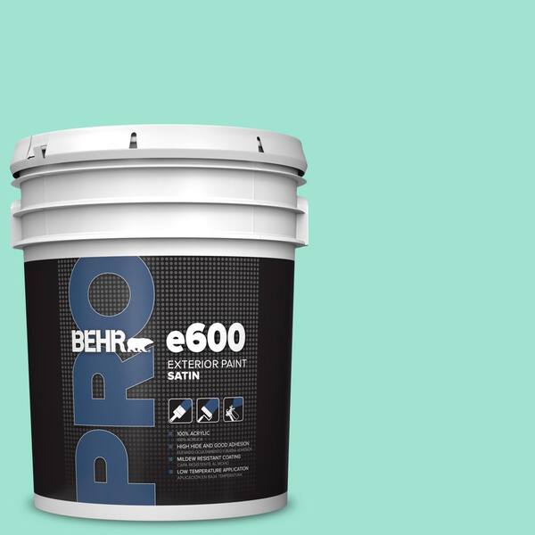 5 gal. #P430-2 Aqua Wish Satin Exterior Paint