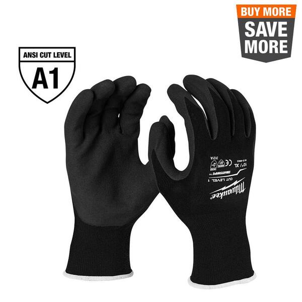 black rubber gloves home depot