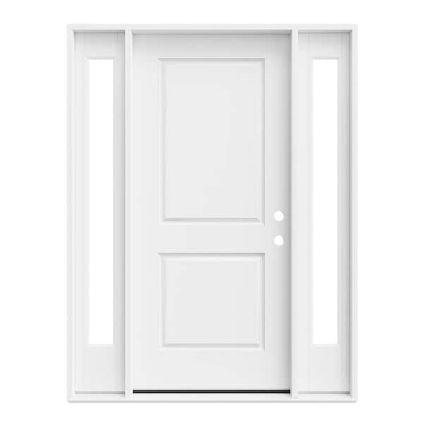 Panel Support Frame ARK DESIGN 36 in. x 80 in. 2-Panel Left-Handed 2 x 1 Lite Clear Glass ...