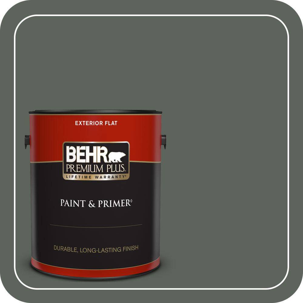 1 gal. #PPF-45 Woodland Moss Flat Exterior Paint & Primer price history on PriceWatchPro