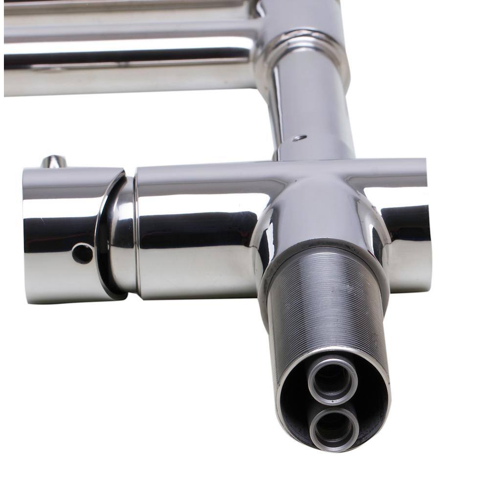 Polished Stainless Steel Retractable Kitchen Faucet with Pull-out Spray