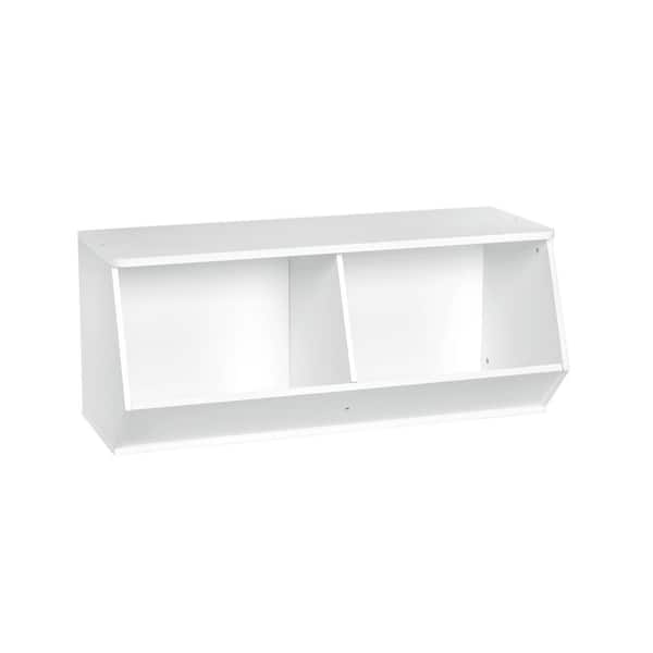 ClosetMaid KidSpace Stackable Angled Toy Organizer White