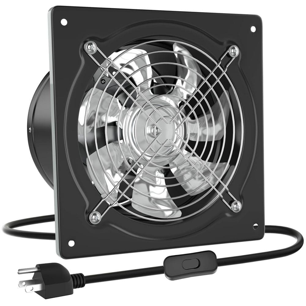 9.9 in. Exhaust Fan with Switch and Damper Portable Plug In Window Ventilation Fan for Kitchen Garage Attic price history on PriceWatchPro