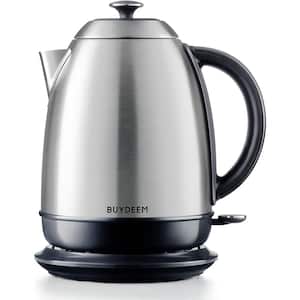 1.7 L Stainless Steel Cordless Electric Tea Kettle with Swivel Base