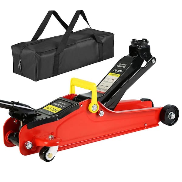 MYWISH 2-Ton Low Profile Steel Racing Floor Jack with Single Piston ...