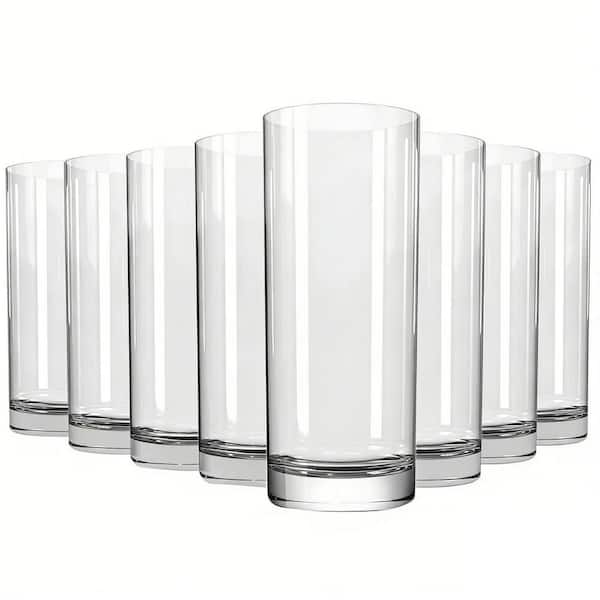16 oz. Highball Glasses for Beer, Juice and Cocktail, Collins Water Glasses for Bar Glassware, (Set of 8)