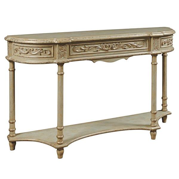 Pulaski Furniture Aged Grey Storage Console Table