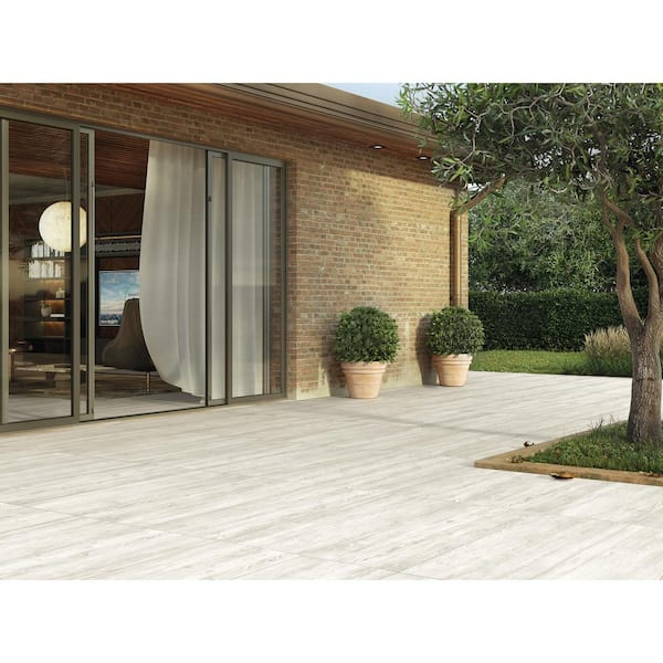 MSI Caldera Blanca 2cm. x 16 in. x 47 in. Matte Porcelain Paver Floor Tile (10.44 sq. ft./Case)