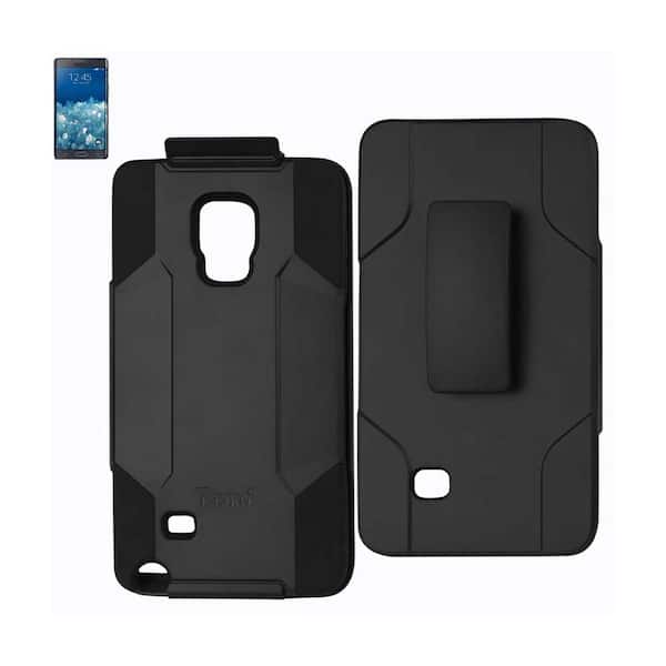 REIKO Samsung Galaxy Note Edge 3-in-1 Hybrid Heavy-Duty Holster Combo Case in Black