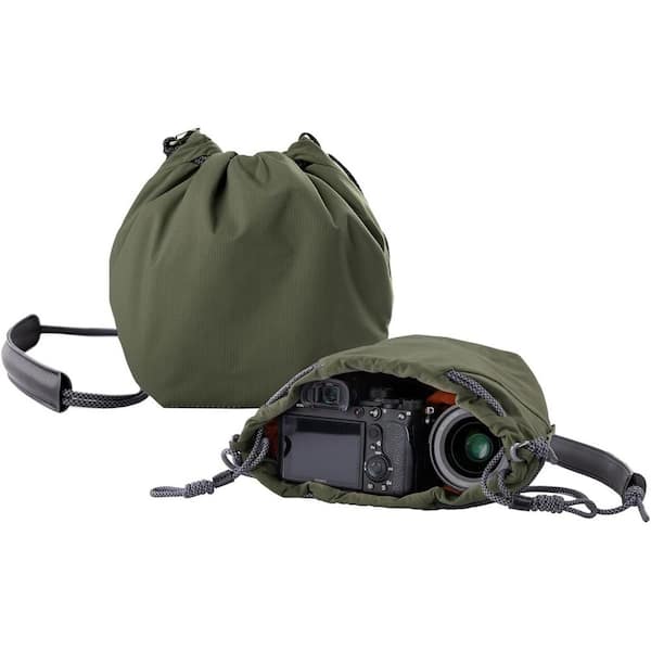 PGYTECH OneGo Drawstring Small Camera Bag Nylon Soft Pouch for Mirrorless Cameras with Adjustable Strap
