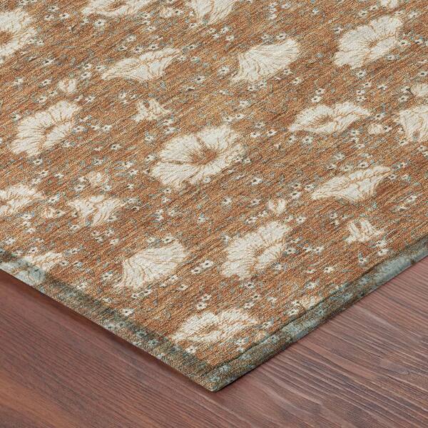 Chantille Machine Washable Indoor/Outdoor Abstract ACN2792 Rust 10 ft. x 14 ft. Area Rug