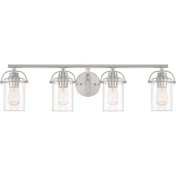 Emerson 4-Light Brushed Nickel Vanity Light