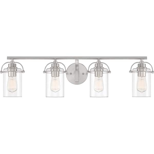 Quoizel Emerson 4-Light Brushed Nickel Vanity Light