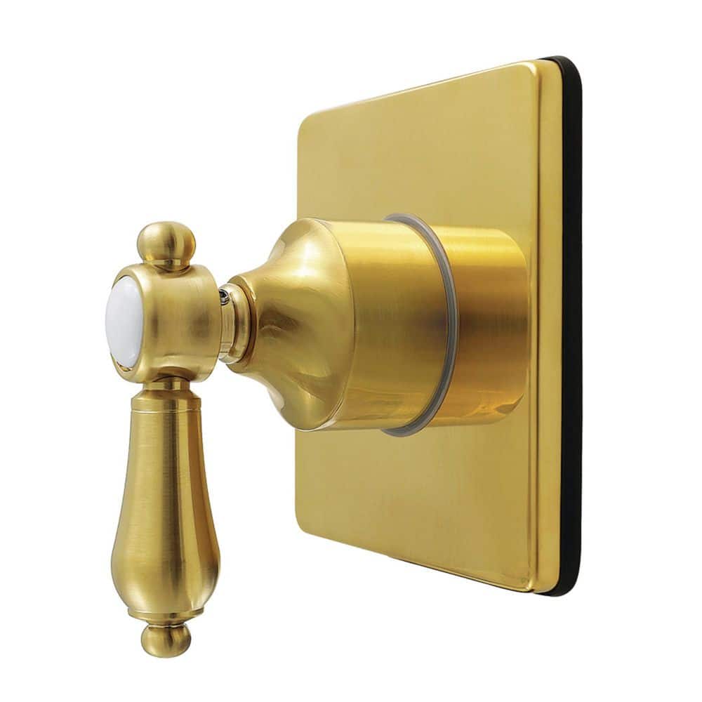 Heirloom 3/4 in. Single-Handle 1-Hole Wall Mount 6-Way Diverter Valve with Trim Kit in Brushed Brass price history on PriceWatchPro
