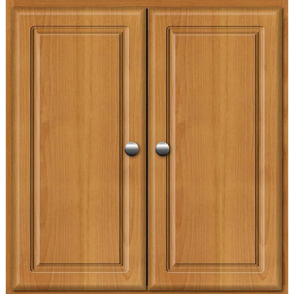 Ultraline 24 in. W x 5.5 in. D x 25 in. H Simplicity Wall Cabinet/Toilet Topper/Over the John in Natural Alder price history on PriceWatchPro