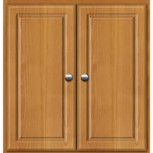 Ultraline 24 in. W x 5.5 in. D x 25 in. H Simplicity Wall Cabinet/Toilet Topper/Over the John in Natural Alder