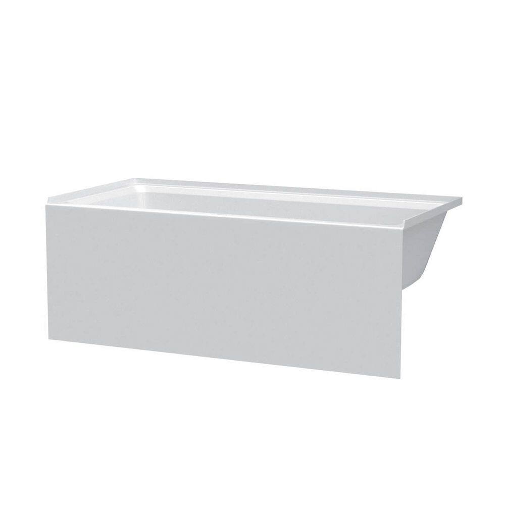 66 in. x 36 in. Soaking Bathtub with Right Drain in White with Trip Lever Drain in Rose Gold price history on PriceWatchPro