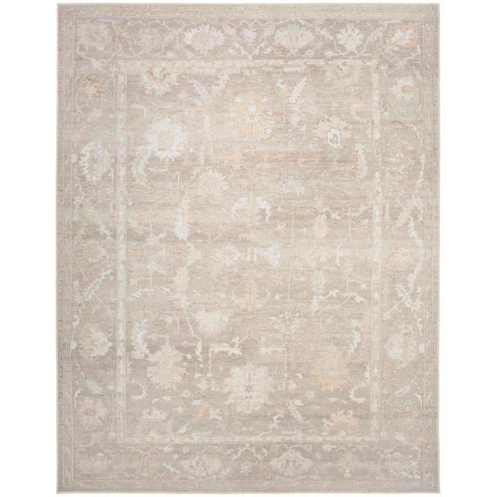 Vintage Washables Grey 8 ft. x 10 ft. Floral Traditional Area Rug price history on PriceWatchPro