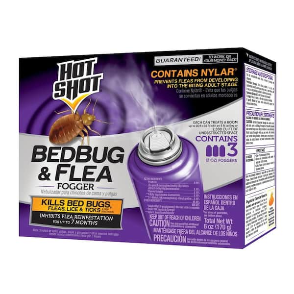Hot Shot Bed Bug and Flea Killer Aerosol Fogger (3-Count)