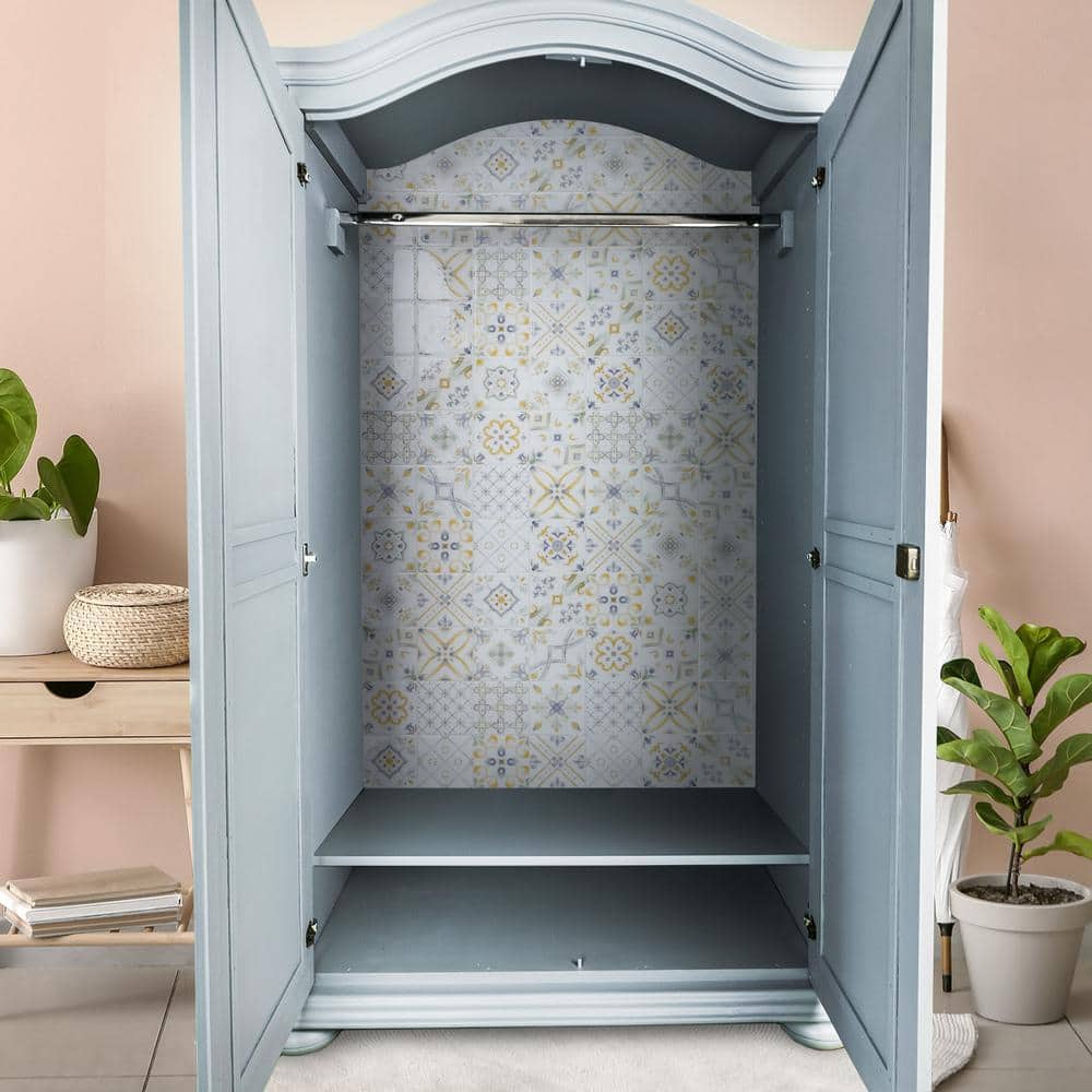 Vintage Multicolor Glossy Peel and Stick Wall Tiles
