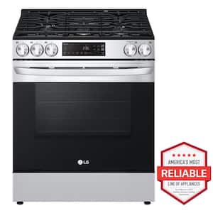 30 in. Slide-In Gas Range with 5-Elements in Stainless Steel