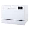 Magic Chef 21 in. White Electronic Countertop 120-volt Dishwasher with ...