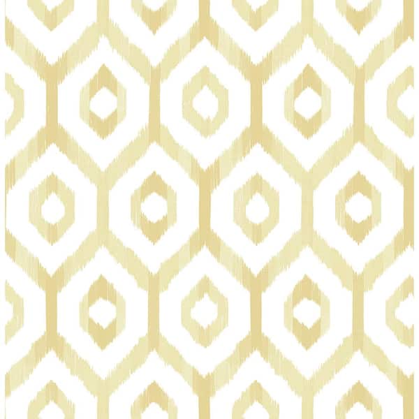 A-Street Prints Lucia Yellow Diamond Paper Strippable Roll Wallpaper (Covers 56.4 sq. ft.)