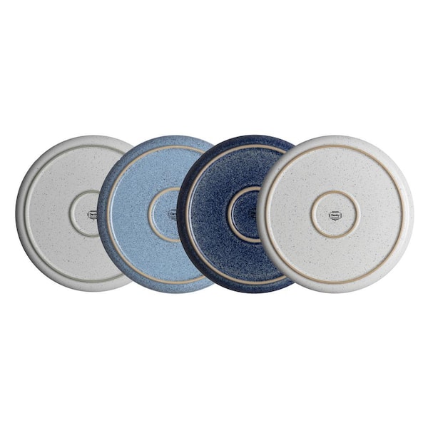 Denby Studio Blue Set of 4 Coupe Dinner Plate STB-003/4