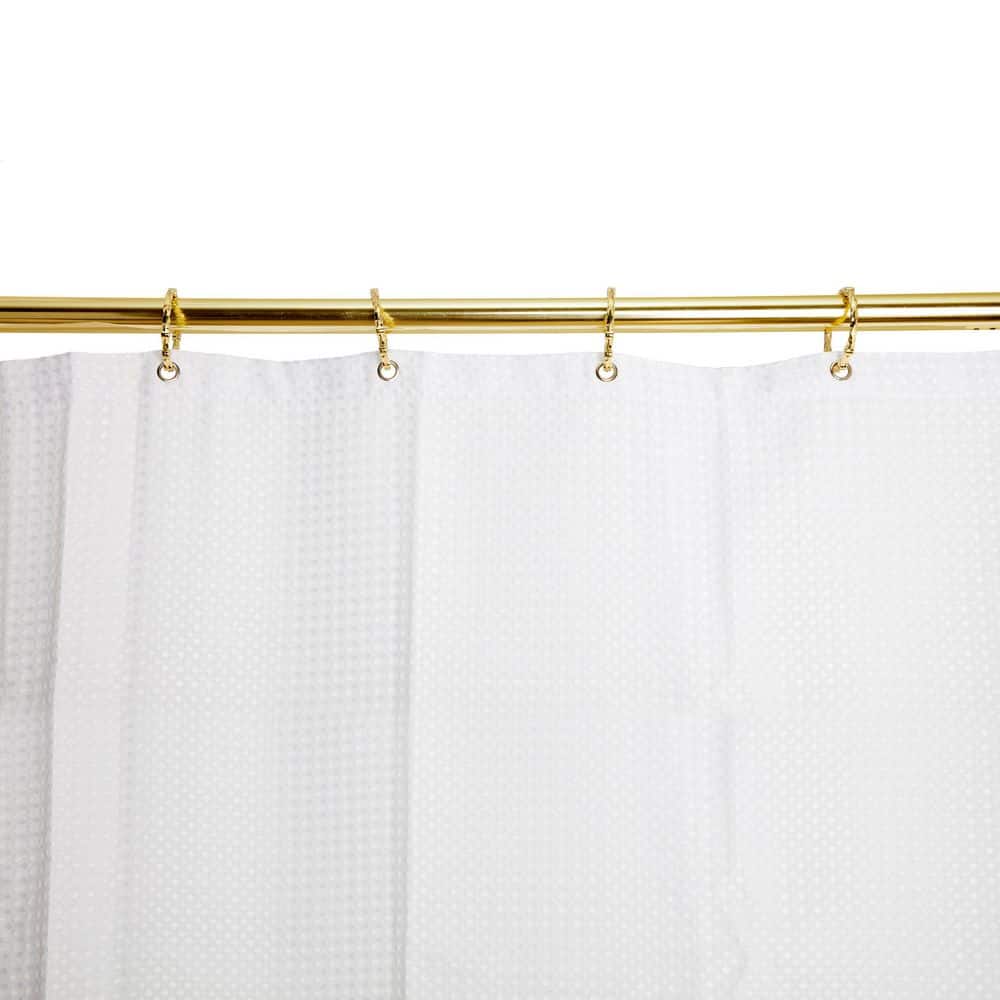 Gold Rustproof Zinc Alloy Shower Curtain Rings Set of 12