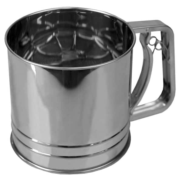  U-Taste Stainless Steel 3 Cup Flour Sifter with 4 Wire