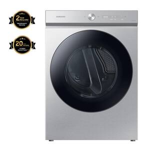 Bespoke 7.6 cu. ft. Ultra-Capacity Vented Smart Electric Dryer in Silver Steel with Super Speed Dry and AI Smart Dial