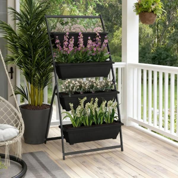 Jushua Outdoor Plant Stand Grow Container for Vegetable & Flowers