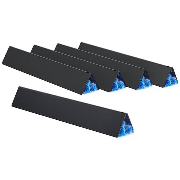 Porcelain Steel Flavorizer Bar Replacement with Front-Mounted Control Panel for Weber Spirit(5-Pack)