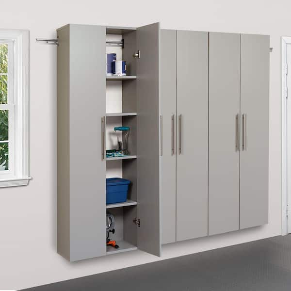 HangUps 3-Piece Composite Garage Storage System in Light Gray (72 in. W x 72 in. H x 12 in. D)