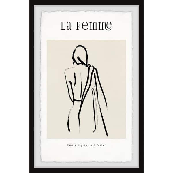 Unbranded "Female Figure No 1 Poster " by Marmont Hill Framed People Art Print 36 in. x 24 in.