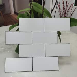 15-Sheets Aluminum Self Adhesive Subway Tile White 14.7 in. x 11.8 in. Metal Peel and Stick Tile (18 sq. ft./Box)