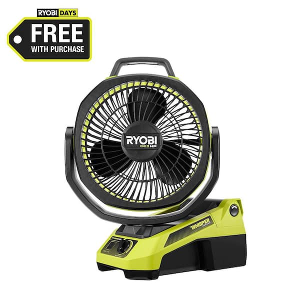 ONE+ 18V HP Brushless Cordless Hybrid 9 in. WHISPER SERIES Oscillating Fan (Tool Only)