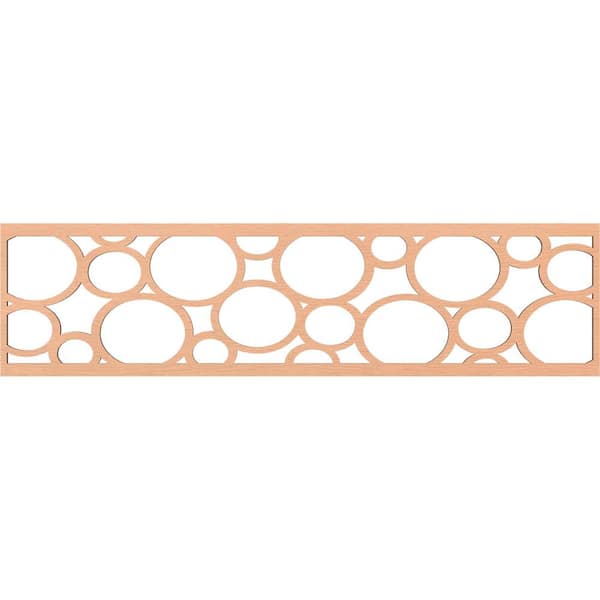 Ekena Millwork Hemingway Fretwork 0.25 in. D x 47 in. W x 12 in. L Alder Wood Panel Moulding