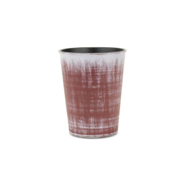 60 Gallon(s) Brown, Ivory Indoor Plastic Round Planter with Weather Resistance (5 in. L x 5 in. W x 6.5 in. H) 1-Pack