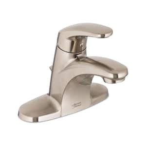 Colony Pro 4 in. Centerset Single-Handle Low-Arc Bathroom Faucet with Pop-Up Drain in Brushed Nickel