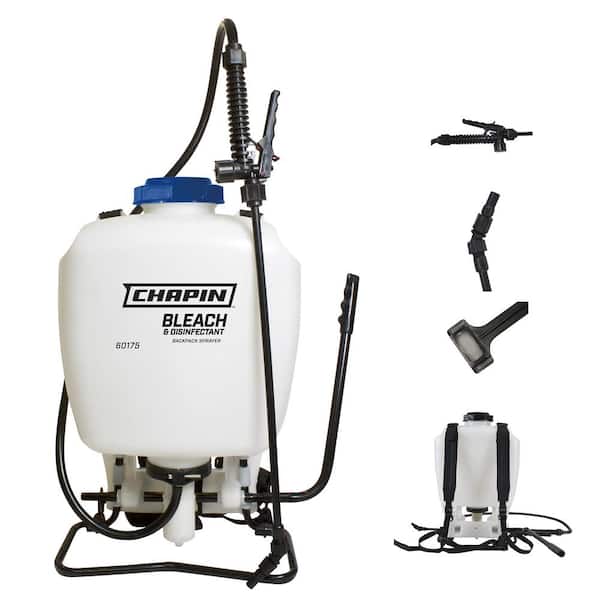 Chapin International Chapin 60175: 4 Gal. Bleach Manual Backpack Sprayer for Disinfecting