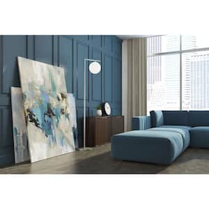 54 in. x 72 in. "Blue Silver I" by Tom Reeves Wall Art