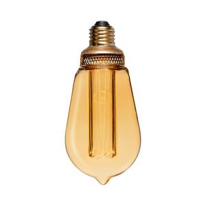 20-Watt Equivalence ST64 UL Dimmable Laser Cut Classic Pattern E26 LED Light Bulb, Amber 2000K (1-Bulb)