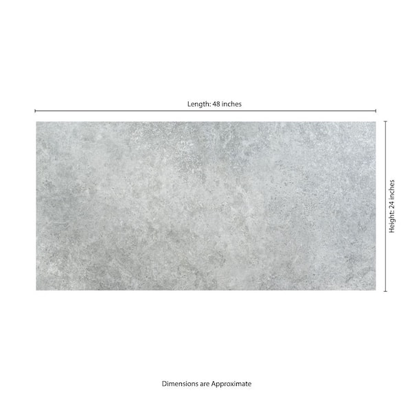 MSI Stellar Silver 24 in. x 48 in. Matte Porcelain Marble