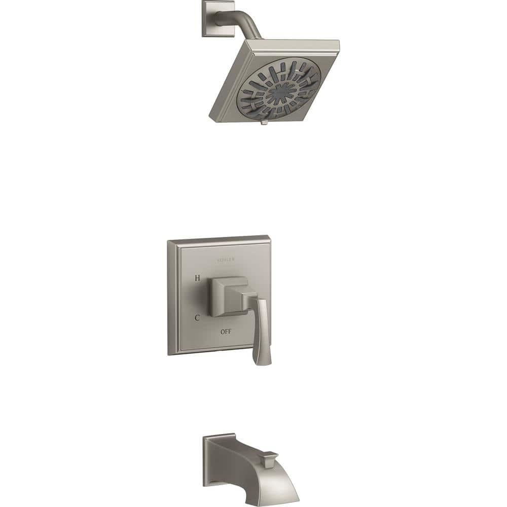KOHLER Kallan RiteTemp SingleHandle 1 Spray Tub and Shower Faucet in Vibrant Brushed Nickel