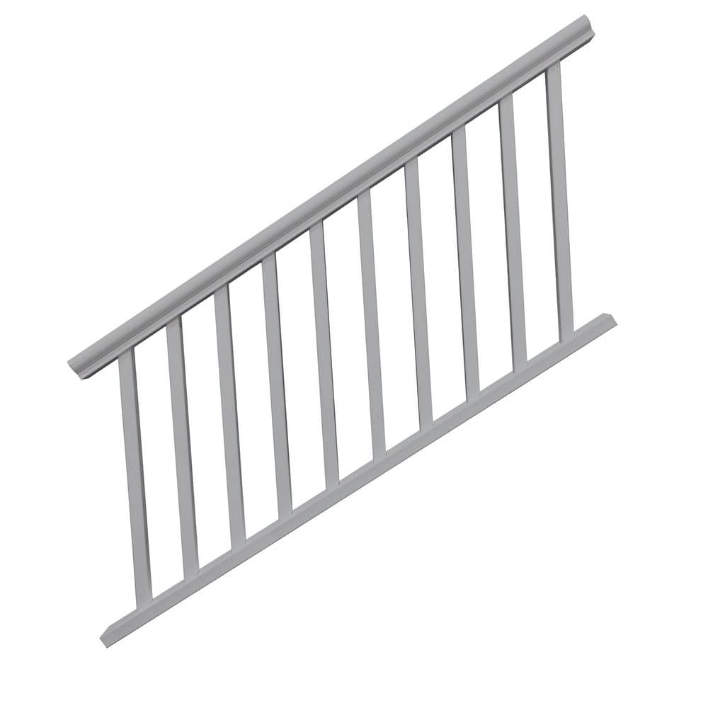 CREATIVE SURFACES 36 in. x 72 in. Gray Vinyl Stair Railing NB066