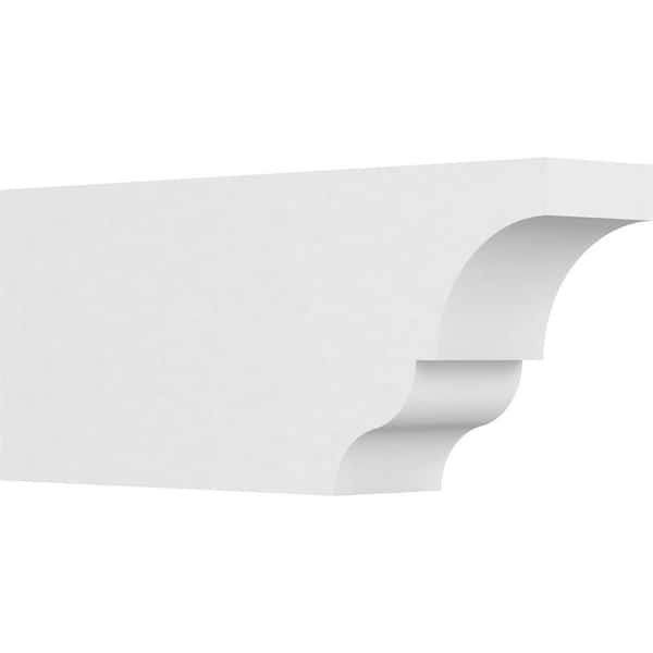 Ekena Millwork 5 in. x 10 in. x 24 in. Asheboro PVC Rafter Tail Brace